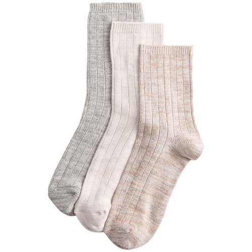 M&S Womens Sumptuously Soft Ankle High Socks, 6-8 Natural