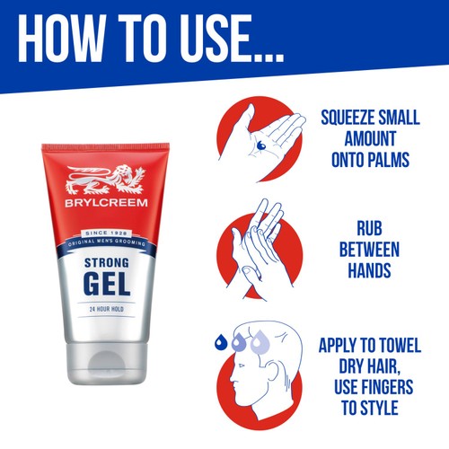 Brylcreem 24 Hour Hold Gel Strong