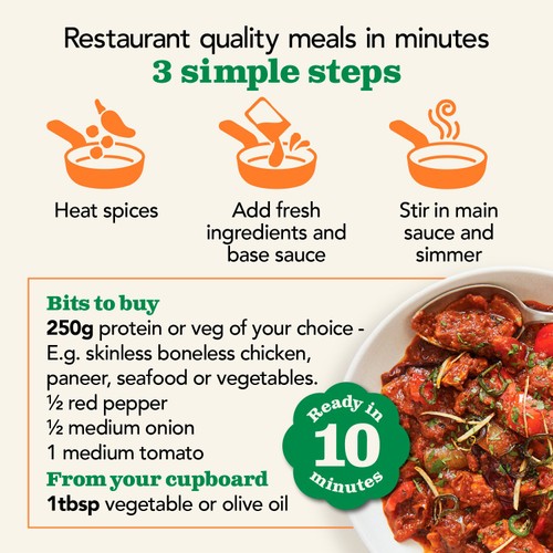 The Spice Tailor Spicy Bengali Jalfrezi Indian Curry Sauce Kit
