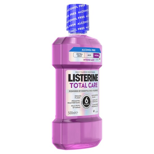 Listerine Total Care Intense Mint Alcohol Free Mouthwash