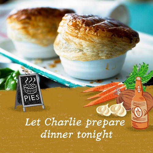Charlie Bigham's Steak & Ale Ceramic Pie For 1