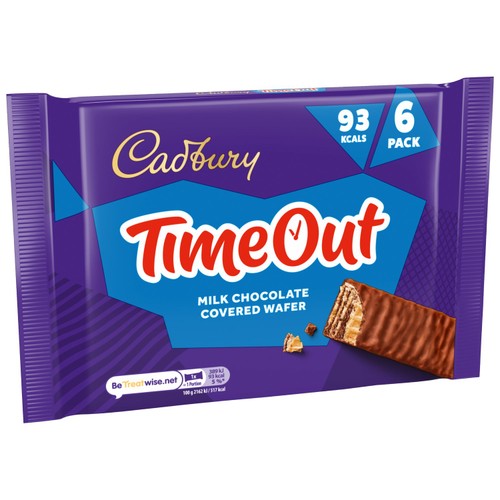 Cadbury Timeout Milk Chocolate Wafer Bar Multipack