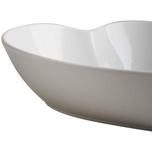 M&S Maxim Large Heart Serving Bowl, White