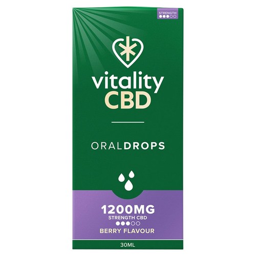 Vitality CBD Berry Oral Drops 1200mg