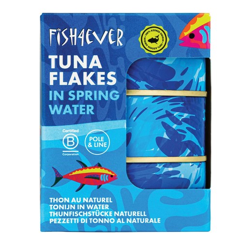 Fish 4 Ever Azores Skipjack Tuna Flakes in Spring Water