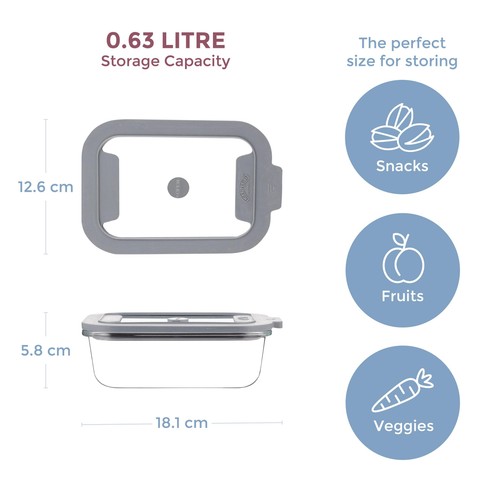 Kilner Fresh Storage Rectangle 0.63 Litre