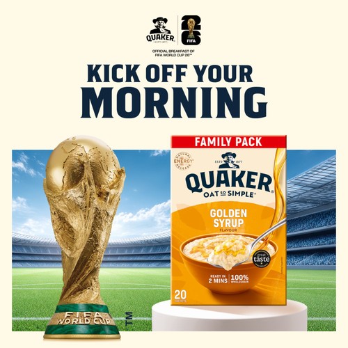 Quaker Oat So Simple Family Pack Golden Syrup Porridge Sachets Cereal