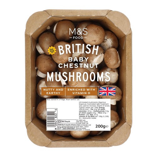 M&S Baby Chestnut Vitamin D Mushrooms