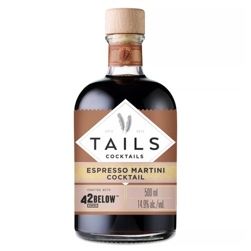 Tails Cocktails 42 Below Vodka Espresso Martini  Premixed Vodka Cocktail