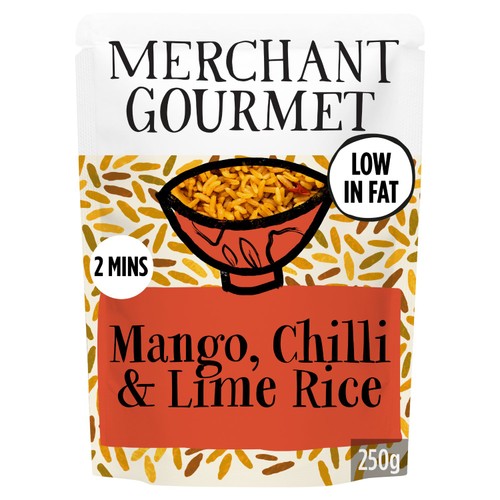 Merchant Gourmet Mango, Chilli & Lime Wholegrain & White Microwave Rice 