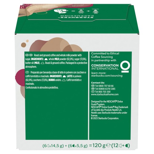 STARBUCKS Cappuccino Coffee Pods by NESCAFE Dolce Gusto