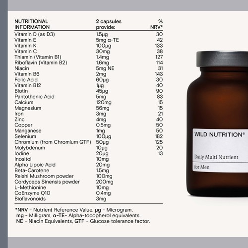Wild Nutrition Food-Grown Men's Daily Multi