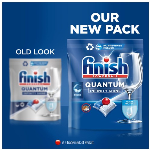 Finish Quantum Infinity Shine Regular Dishwasher Tablets