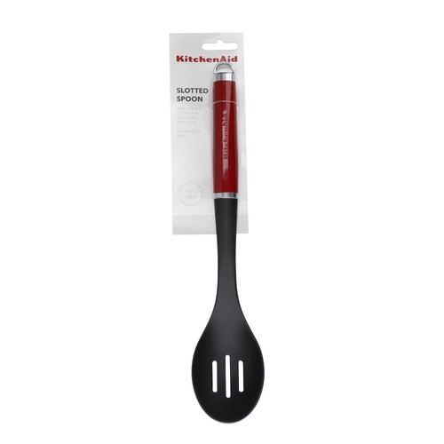 KitchenAid Non-Stick Slotted Spoon, Red