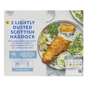 M&S 2 Lightly Dusted Cod Fillets