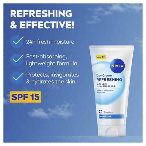 NIVEA Day Cream Face Moisturiser for Normal Skin SPF15