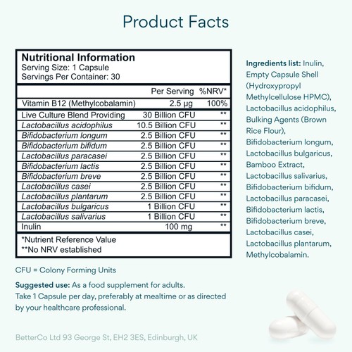 Bettervits Probiotic Complex