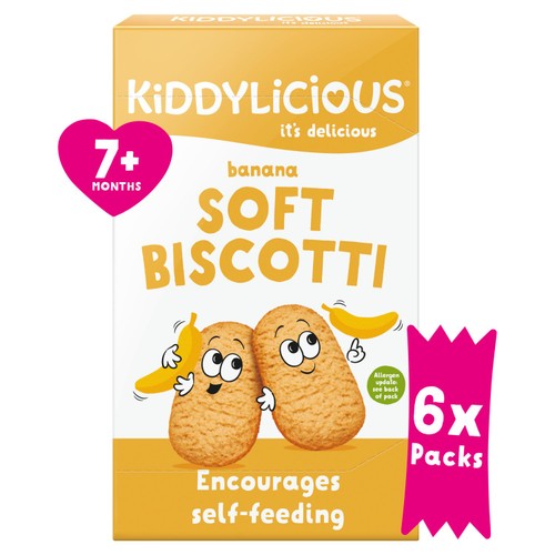 Kiddylicious Banana Soft Biscotti Baby Snacks Multi Ocado