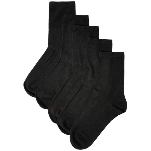M&S Womens Supersoft Crew Socks Black Size 6-8