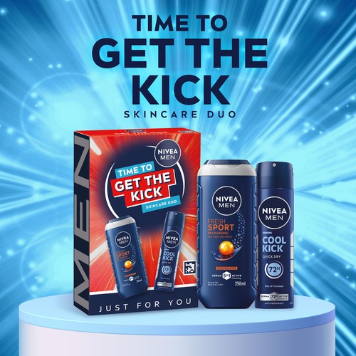 NIVEA MEN Time To Get The Kick Duo Gift Set