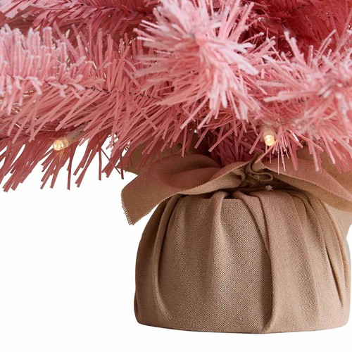 M&S 1.5FT Pink SNowy Tree, Pink