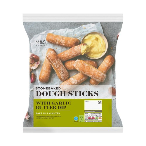 M&S Dough Sticks with Garlic Butter Dip