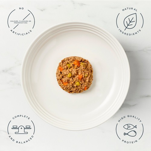 Encore Natural Wet Dog Food Multipack Pate Meat Selection Trays