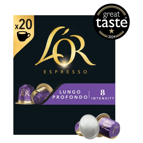 L'OR Lungo Profondo Coffee Pods x20 Intensity 8