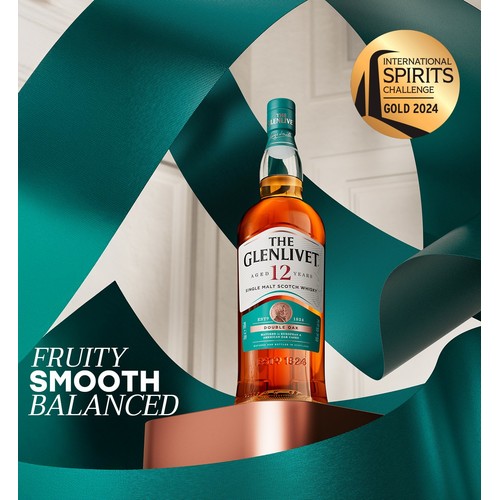 The Glenlivet 12 Year Old Single Malt Scotch Whisky With Giftbox