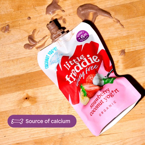 Little Freddie Dairy Free Strawberry Yoghurt Multipack Baby Food Pouch 6+M