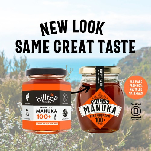 Hilltop Honey Manuka MGO100+ Honey