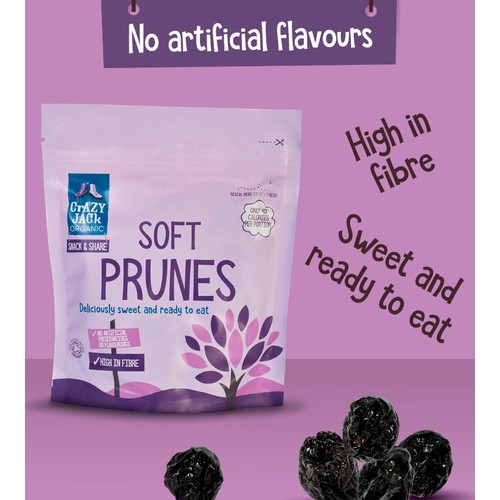 Crazy Jack Organic Soft Prunes Ready To Eat