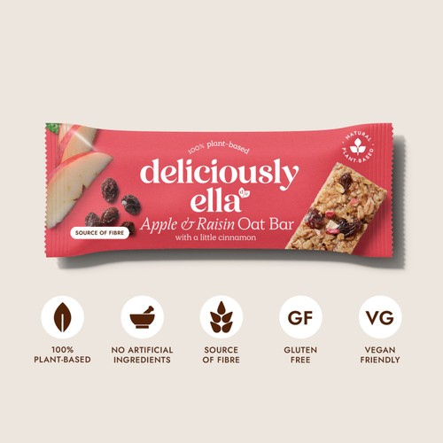 Deliciously Ella Apple, Raisin & Cinnamon Oat Bar case