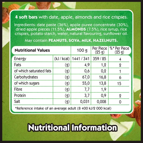 Eat Natural Apple Soft Fruit Bars