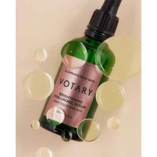 VOTARY Brightening Hyaluronic Serum, Narcissus and AHAs