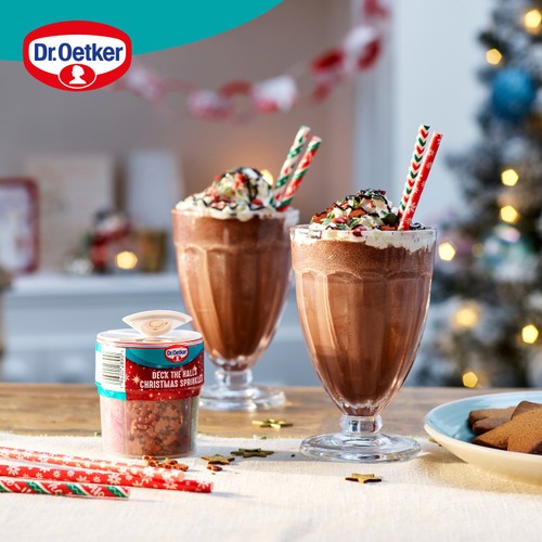 Dr. Oetker Christmas Red & Green 4 Cell Sprinkles Mix