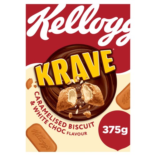 Kellogg's Krave Caramelised Biscuit Breakfast Cereal