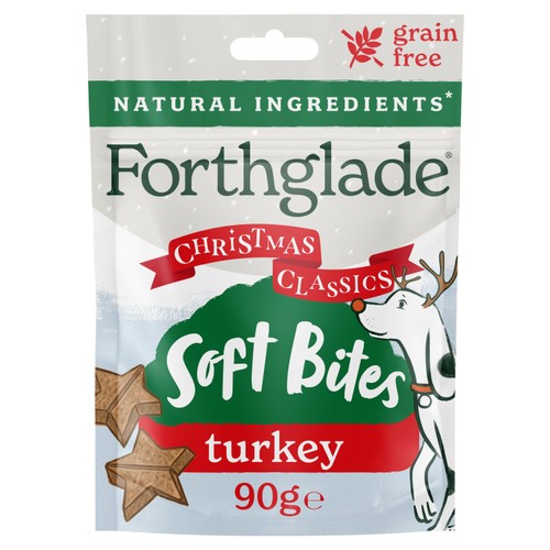 Forthglade Natural Grain-Free Soft Bite Christmas Treats Turkey & Cranberry