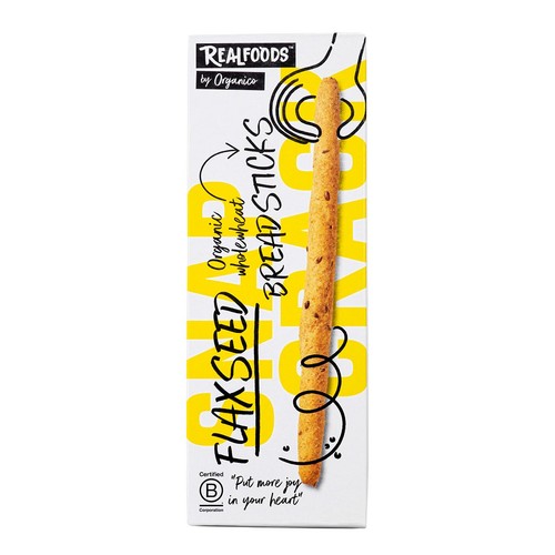 Realfoods Organic Flaxseed Breadsticks