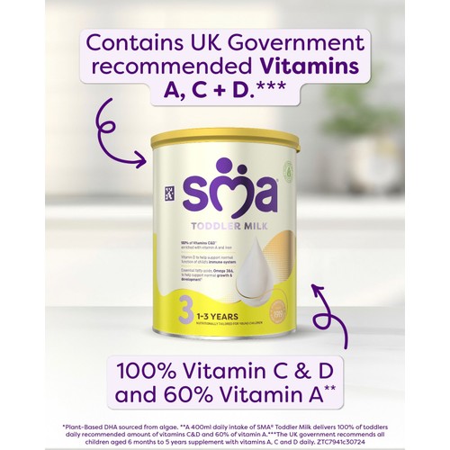 SMA 3 Toddler Baby Milk Ready to Drink Liquid Formula 1-3 Years 200ml