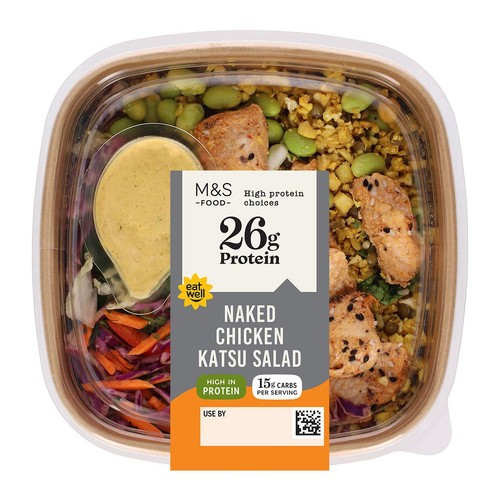 M&S High Protein Naked Chicken Katsu Salad