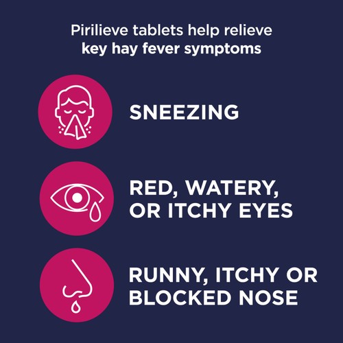 Pirilieve Hayfever Relief, Fexofenadine Antihistamine Tablets