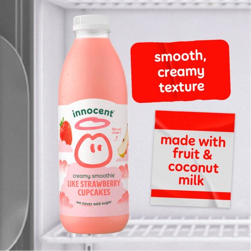 Innocent Like Strawberry Cupcakes Creamy Smoothie