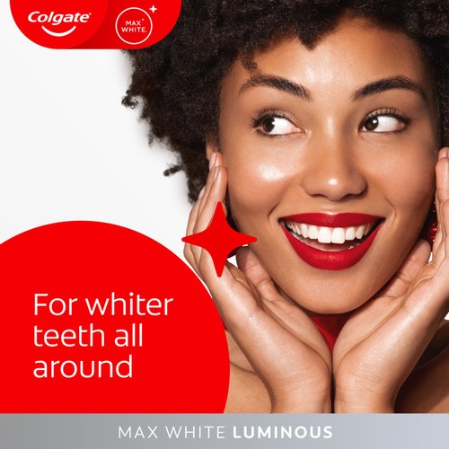 Colgate Max White Luminous Teeth Whitening Toothpaste Pump