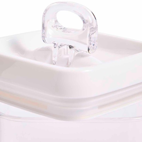 M&S 1L Square Flip-TightKitchen Storage, White Mix
