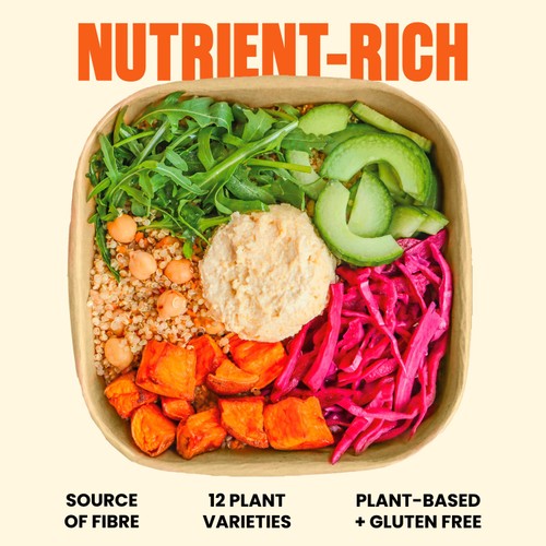 Pollen + Grace Mezze Houmous + Rainbow Veg Salad Bowl