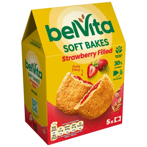 Belvita Strawberry Soft Bakes Breakfast Biscuits