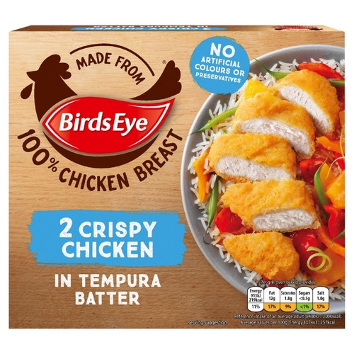Birds Eye 2 Crispy Chicken in Tempura Batter