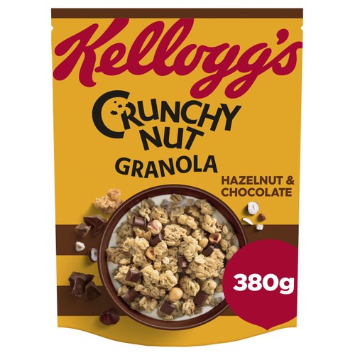 Kellogg's Crunchy Nut Hazelnut & Chocolate Breakfast Granola 