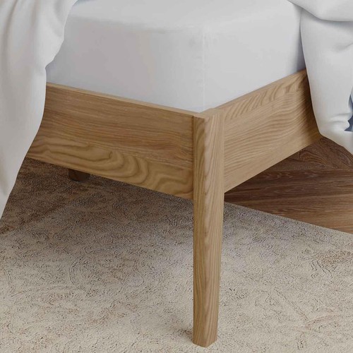 M&S Egyptian Cotton Deep Fitted Sheet, Double, Ice White